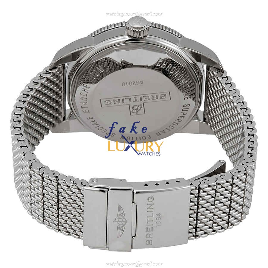 Breitling AB2010121B1A1 Superocean Replica Watch, Automatic, Black Dial, Steel Bracelet - Image 3