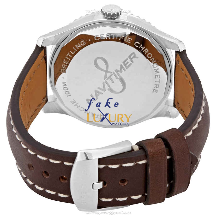 Breitling A17314101C1X1 AVIATOR 8 Replica Watch With Blue Dial, Brown Leather Strap - Image 3