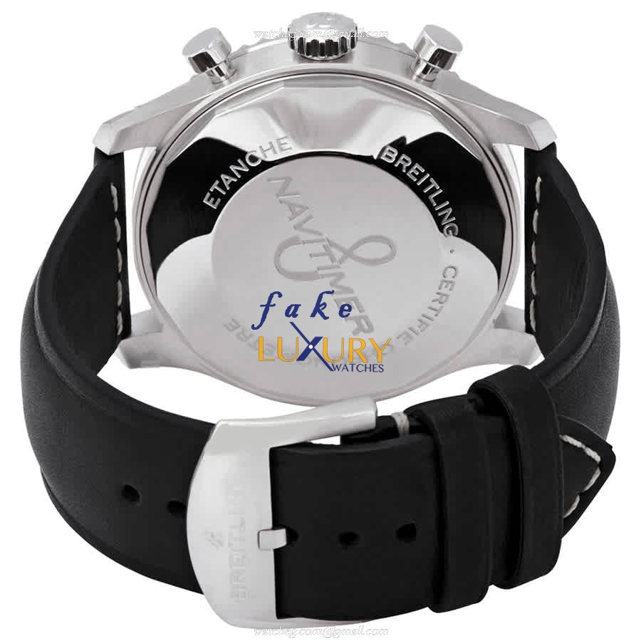 A13314101B1X1 - Breitling Aviator 8 Replica Watch Automatic Black Dial Leather Strap - Image 3