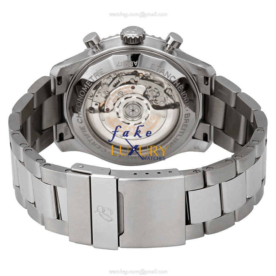 Breitling AVIATOR 8 AB0117131B1A1 Replica Watch with Black Dial on Silver Steel - Image 3