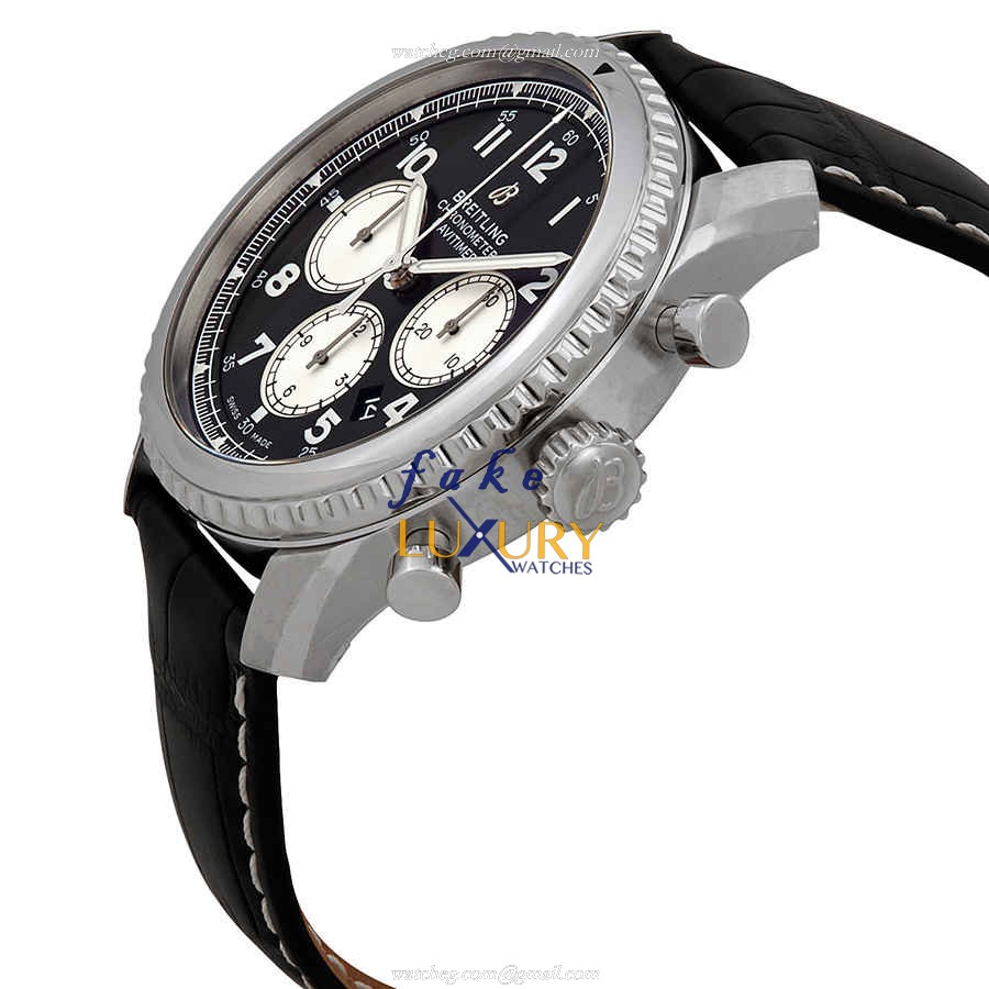 Breitling AVIATOR 8 AB0117131B1P1 Automatic Stainless Steel Black Dial Alligator Strap Replica Watch - Image 2