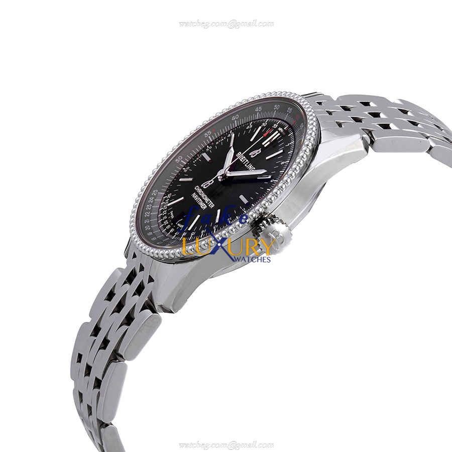 Breitling A17325241B1A1 Navitimer 1 Automatic Black Dial Silver Steel Replica Watch - Image 2