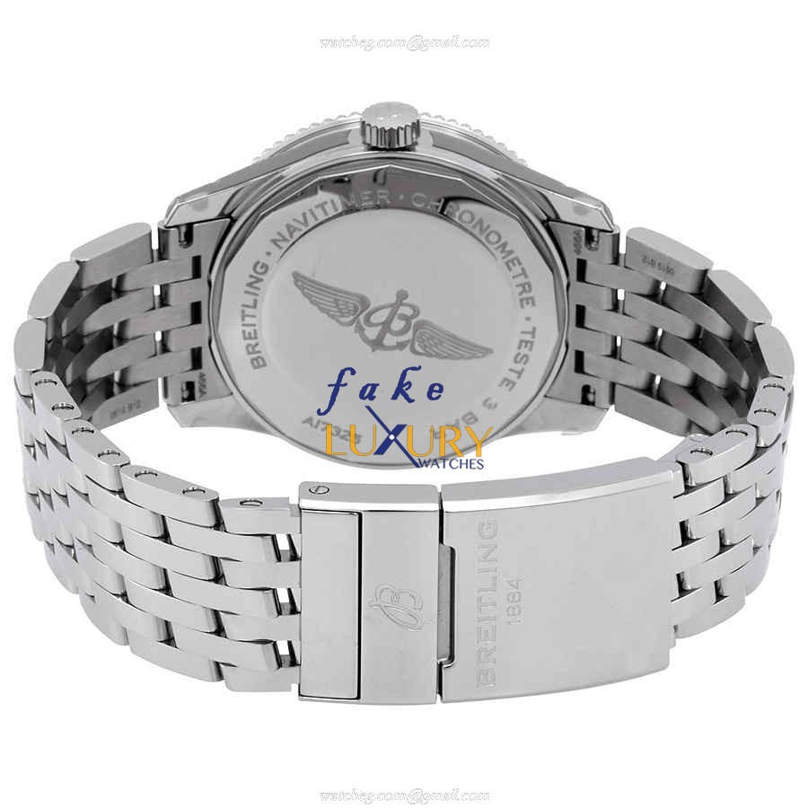 Breitling A17325241B1A1 Navitimer 1 Automatic Black Dial Silver Steel Replica Watch - Image 3