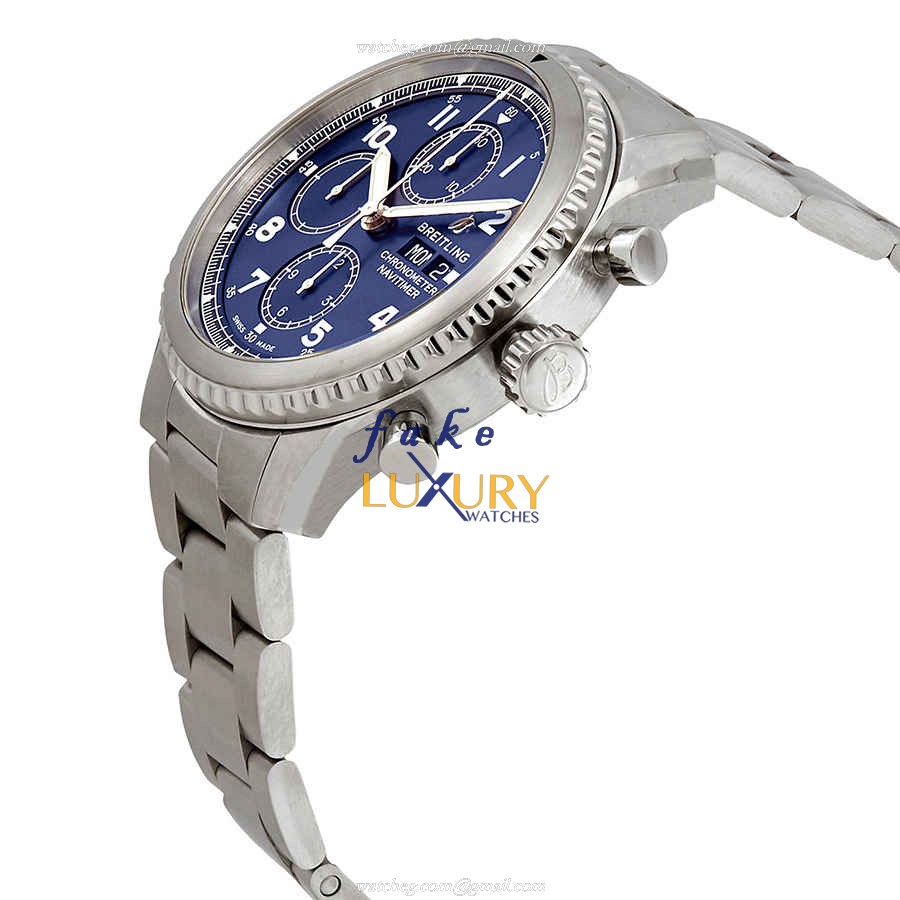 Breitling A13314101C1A1 - Aviator 8 Replica Watch - Blue Dial - Automatic - Steel Bracelet - Image 2