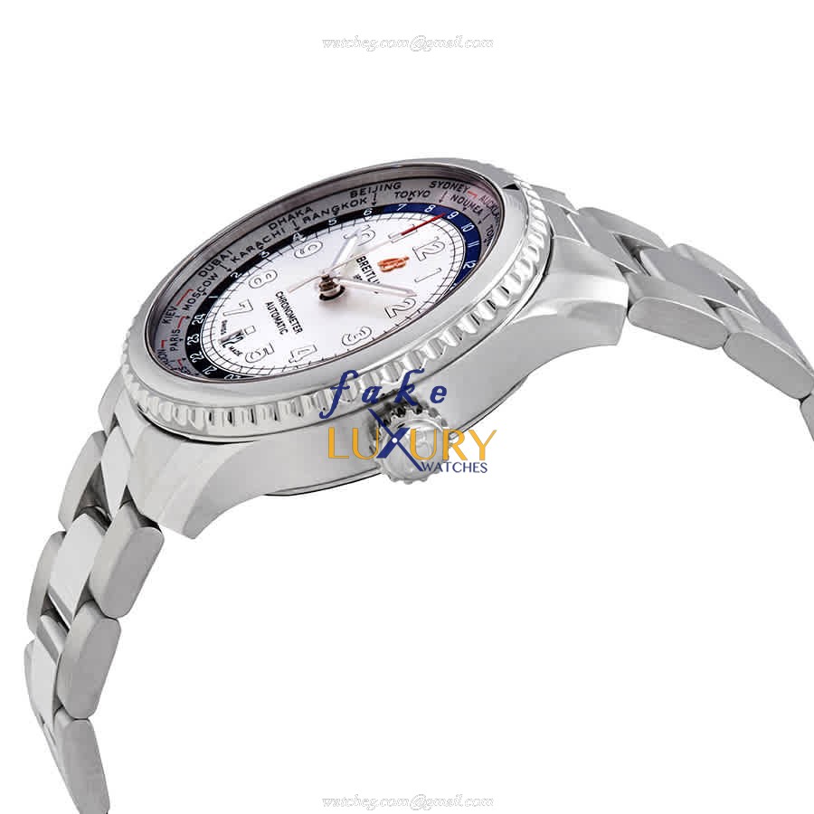 Breitling AB3521U01G1A1 Replica Watch Automatic Silver Dial Steel Case 43mm - Image 2