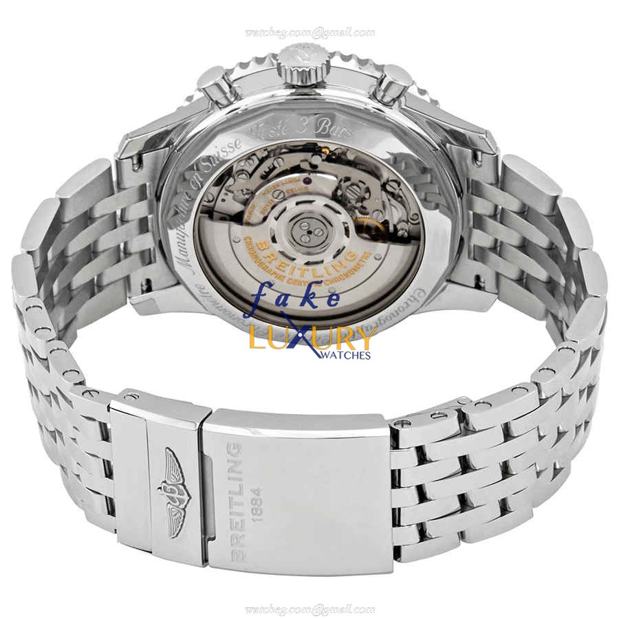 Breitling AB0121211C1A1 Navitimer 1 Replica Watch, Blue Dial, Steel Bracelet, Automatic - Image 3