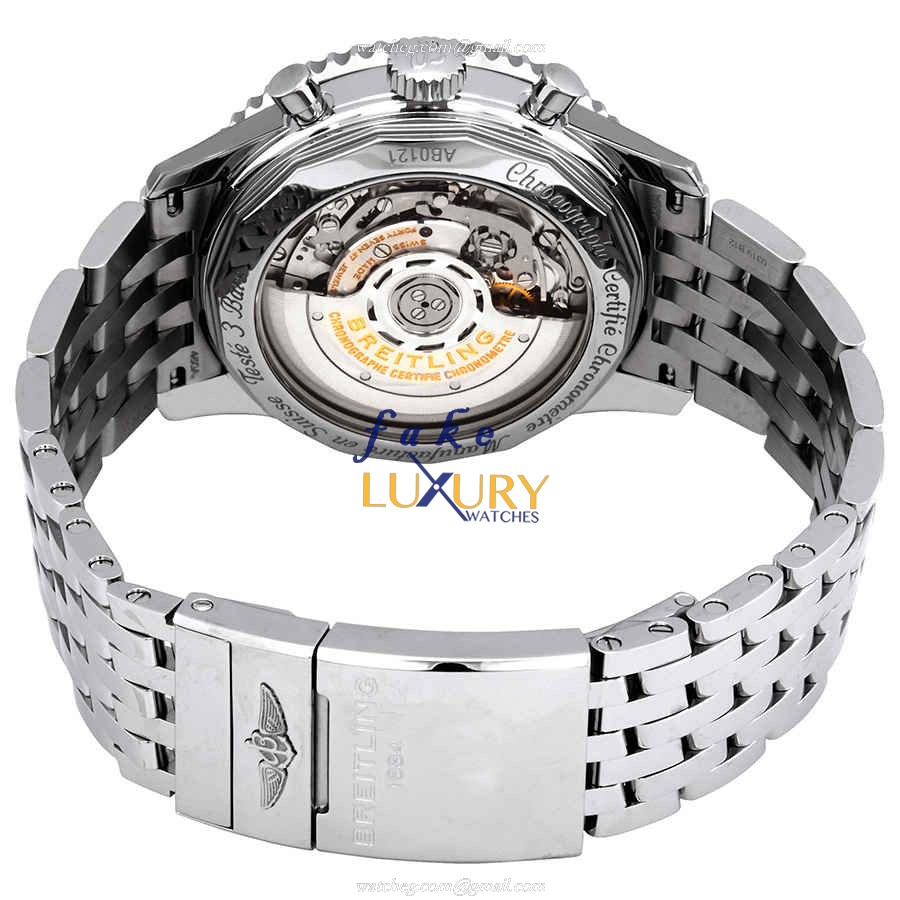 Breitling AB0121211B1A1 NAVITIMER 1 Replica Watch, Automatic, Black Dial, Steel Case - Image 3