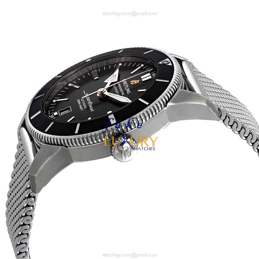 Breitling AB2020121B1A1 Superocean Heritage Automatic Replica Watch, 46mm Black Dial Steel - Image 2