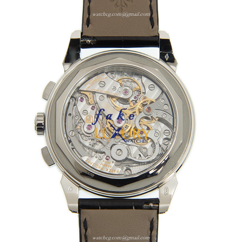 Patek Philippe 5271-11P-001 COMPLICATIONS Manual Wind 950 Platinum Diamonds Black Dial Replica Watch - Image 3