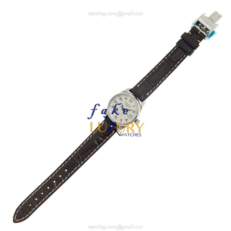 Longines L2.128.4.78.3 Master Replica Watch Automatic Silver Dial Steel Case Alligator Strap - Image 2