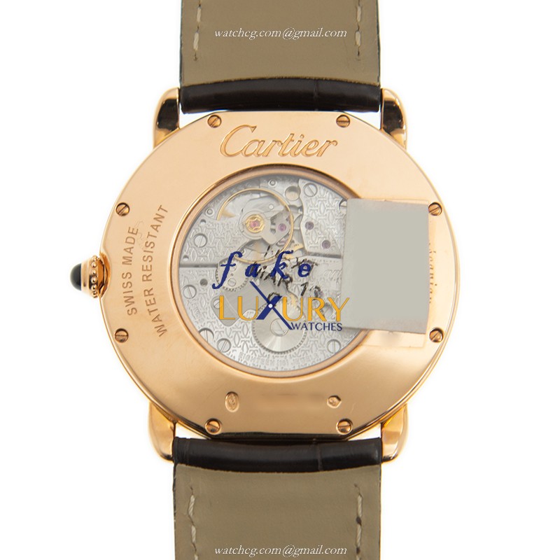 Cartier W6800251 RONDE LOUIS CARTIER Manual Wind 18kt Rose Gold Replica Watch, Swiss Movement - Image 3