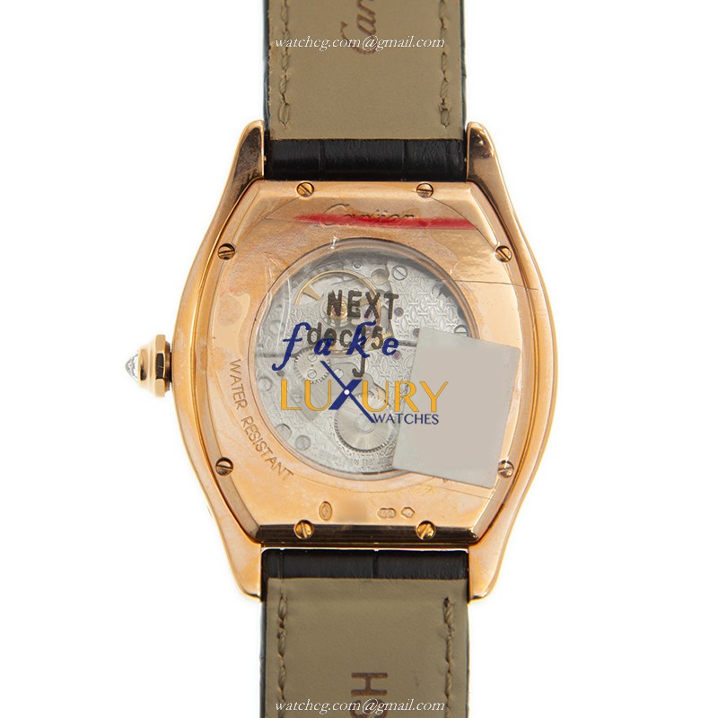 Cartier WA503951 Tortue Manual Wind 18kt Rose Gold Diamonds | Automatic | Steel | Replica Watch - Image 3