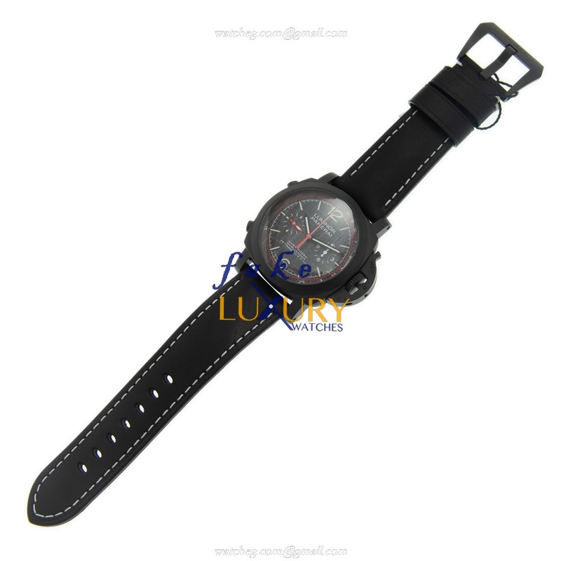 Panerai PAM01037 LUMINOR Ceramic Automatic Replica Watch - Swiss Movement - Black Dial & Black - Image 2