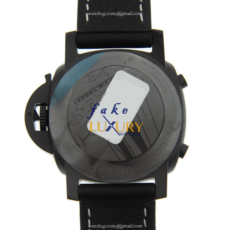Panerai PAM01037 LUMINOR Ceramic Automatic Replica Watch - Swiss Movement - Black Dial & Black - Image 3