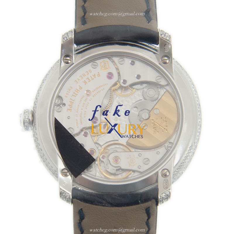 Patek Philippe Calatrava 4978/400G-001 Automatic 18kt White Gold Silver Dial Replica Watch - Image 3