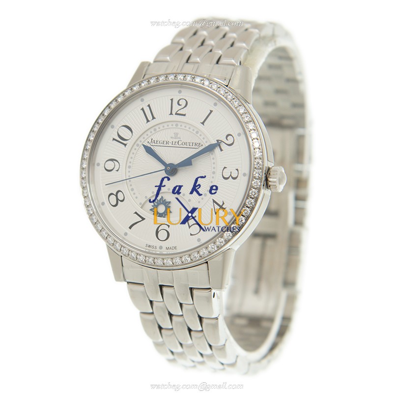 Jaeger-Lecoultre Q3448130 Replica Watch, Automatic Movement, White Dial, Steel & Diamond Case - Image 3