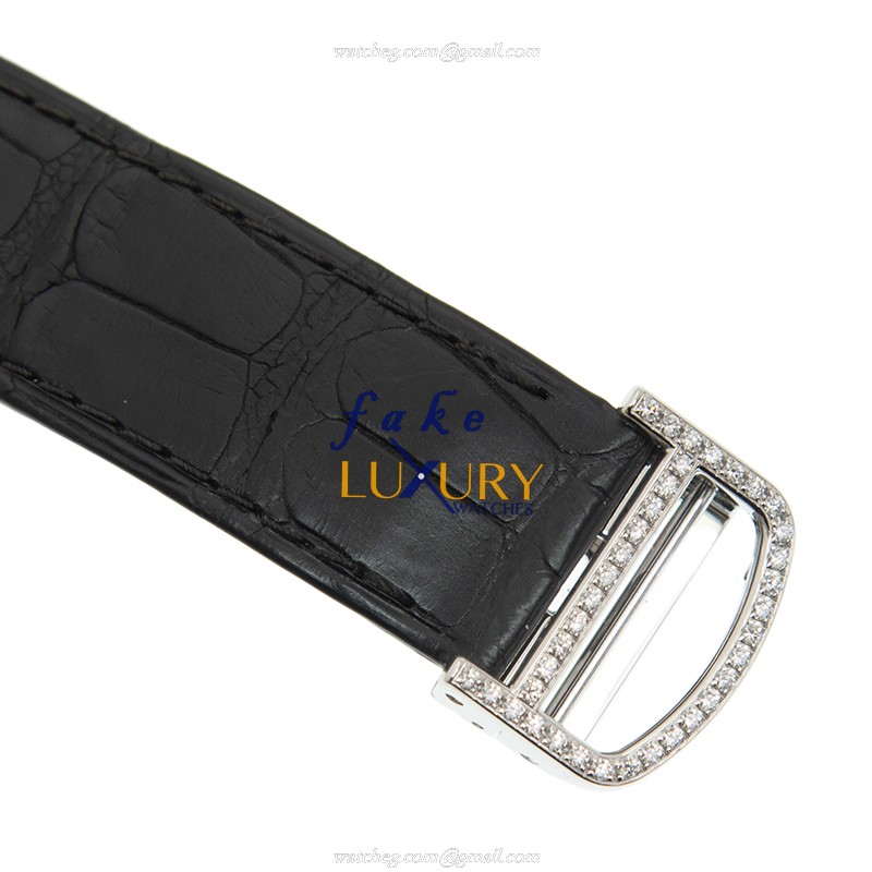 Cartier WR007007 RONDE LOUIS CARTIER - Manual Wind - 18kt White Gold - Diamond Replica Watch - Image 4