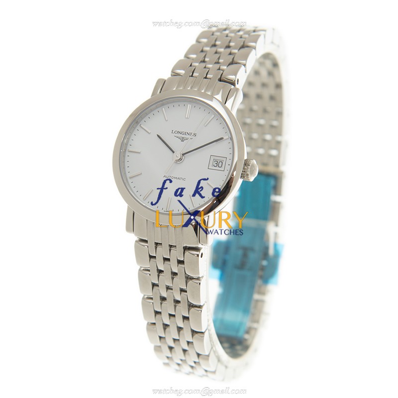 Longines L8.114.4.87.6 Prima Luna Replica Watch With Quartz Movement White Mother Of Pearl Dial - Image 4