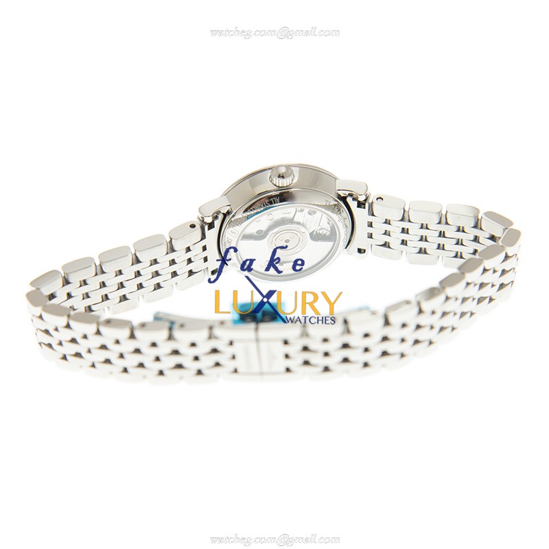 Longines L8.114.4.87.6 Prima Luna Replica Watch With Quartz Movement White Mother Of Pearl Dial - Image 5
