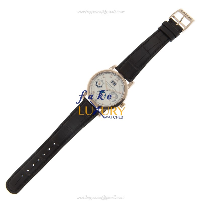 A Lange & Sohne 310.050 Saxonia Replica Watch, Automatic, Silvery Dial, Rose Gold Case - Image 2