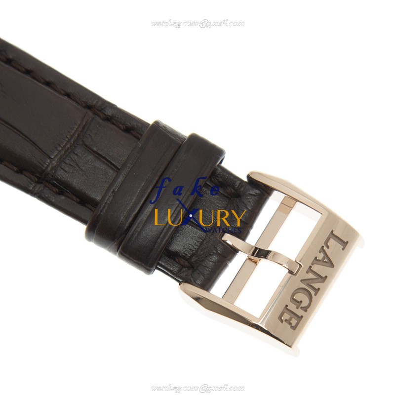 A Lange & Sohne 310.050 Saxonia Replica Watch, Automatic, Silvery Dial, Rose Gold Case - Image 4