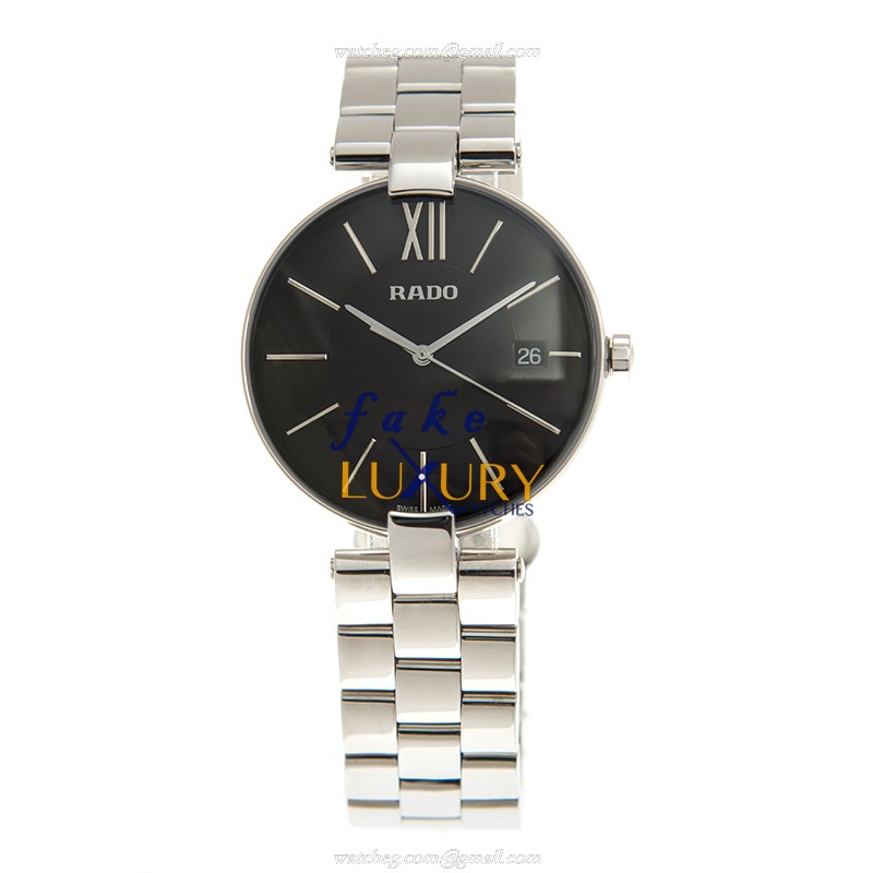 Rado Coupole Classic Replica Watch R22852153, Quartz, Black Dial, Stainless Steel Case - Image 2