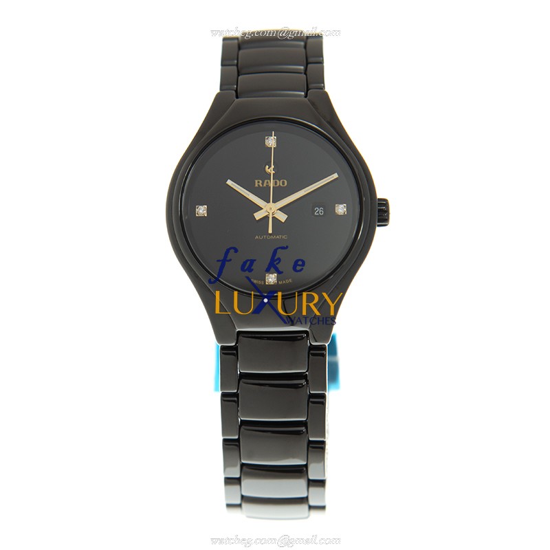 Rado TRUE Automatic Ceramic 30mm - Replica Watch - R27242712 - Black Dial - Sapphire Crystal - Image 2