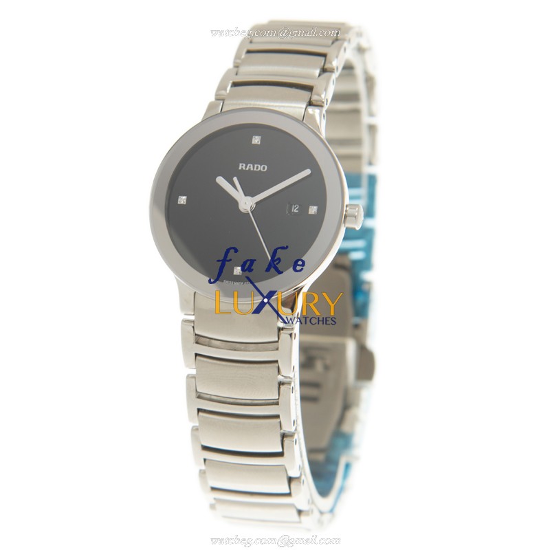 R30928713 - Rado Centrix Replica Watch Quartz Stainless Steel Black Dial Silver Strap - Image 3