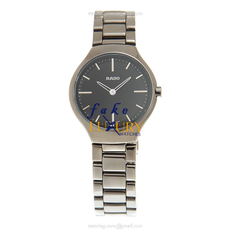 R27956152 - Rado True Thinline Quartz Ceramic Replica Watch - 30mm Black Dial - Image 2