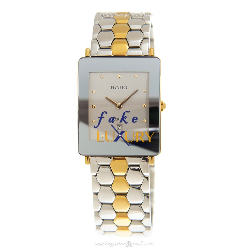 R48839113 - Rado Florence Replica Watch - Quartz - Silver Dial - Steel & Gold Strap - Image 2
