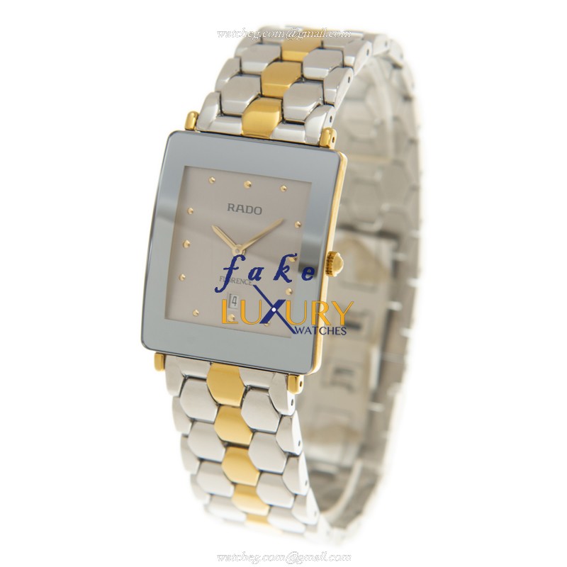 R48839113 - Rado Florence Replica Watch - Quartz - Silver Dial - Steel & Gold Strap - Image 3