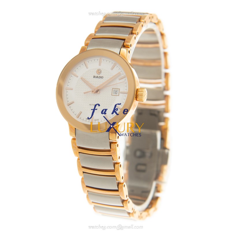 Rado R30954123 CENTRIX Automatic Gold-Plated Steel White Dial | 28mm Ladies | Replica Watch - Image 3