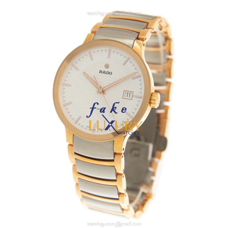Rado R30953123 Centrix Replica Watch, Automatic Movement, Silver Dial, Gold-Plated Steel Case - Image 3