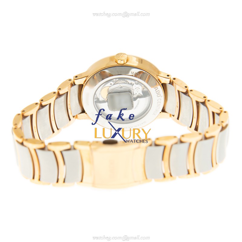 Rado R30953123 Centrix Replica Watch, Automatic Movement, Silver Dial, Gold-Plated Steel Case - Image 4