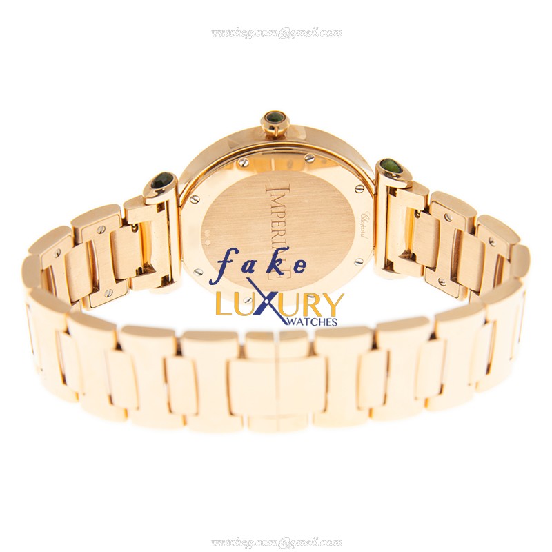 Chopard 384221-5014 IMPERIALE Quartz 18kt Rose Gold Replica Watch - Swiss Clone Luxury Green Dial - Image 4