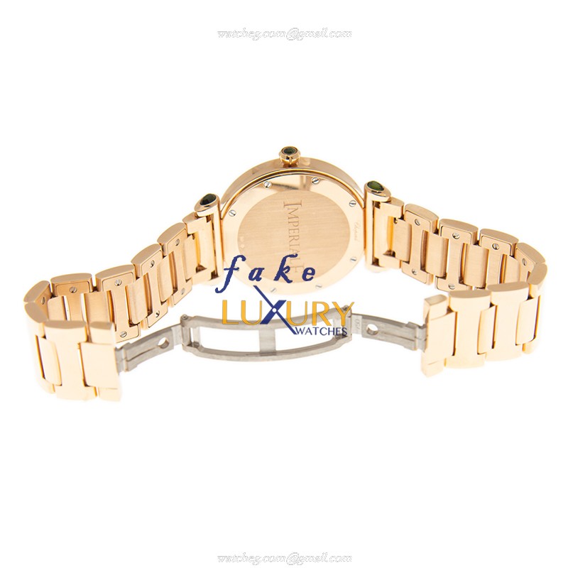 Chopard 384221-5014 IMPERIALE Quartz 18kt Rose Gold Replica Watch - Swiss Clone Luxury Green Dial - Image 5