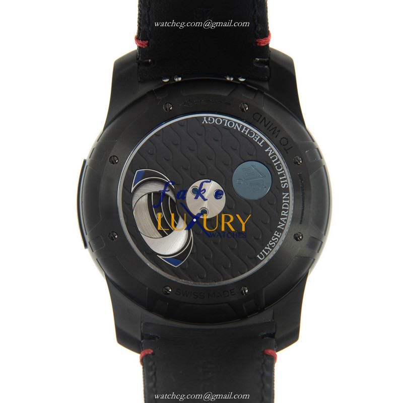 Ulysse Nardin Freak 2053-132/BLACK Manual Wind Titanium 45mm Black Dial Canvas Strap Replica Watch - Image 3