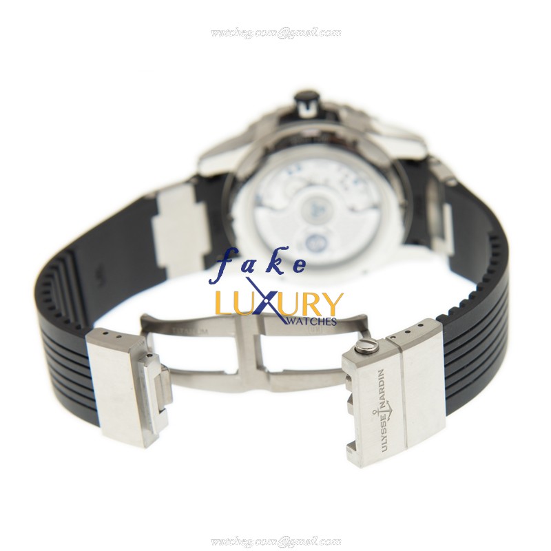 Ulysse Nardin 3203-190-3C/12.12 Replica Watch Automatic Movement, Black Dial, Steel Case, Rubber - Image 5