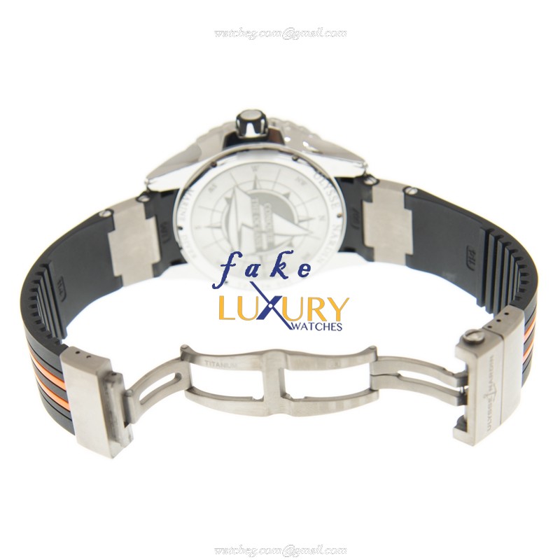Ulysse Nardin 263-10-3/952 MARINE Automatic Replica Watch, Black Dial, Steel Case, Rubber Strap - Image 5