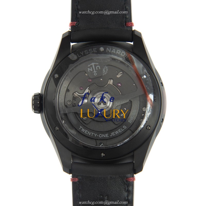 Ulysse Nardin 2303-270.1/BLACK Replica Watch - Automatic - Titanium Case - 43mm - Black Dial - Image 3