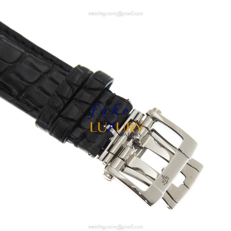 Ulysse Nardin 243-55/62 DUAL TIME | Automatic | Black Dial | Steel | Leather Strap | Replica Watch - Image 4
