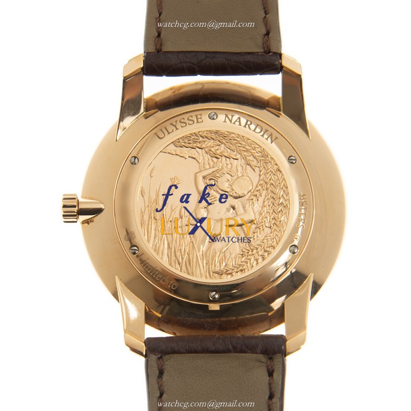 Ulysse Nardin 8206-198-2/31 CLASSIQUE Replica Watch, Manual Wind, White Dial, 18kt Rose Gold - Image 3