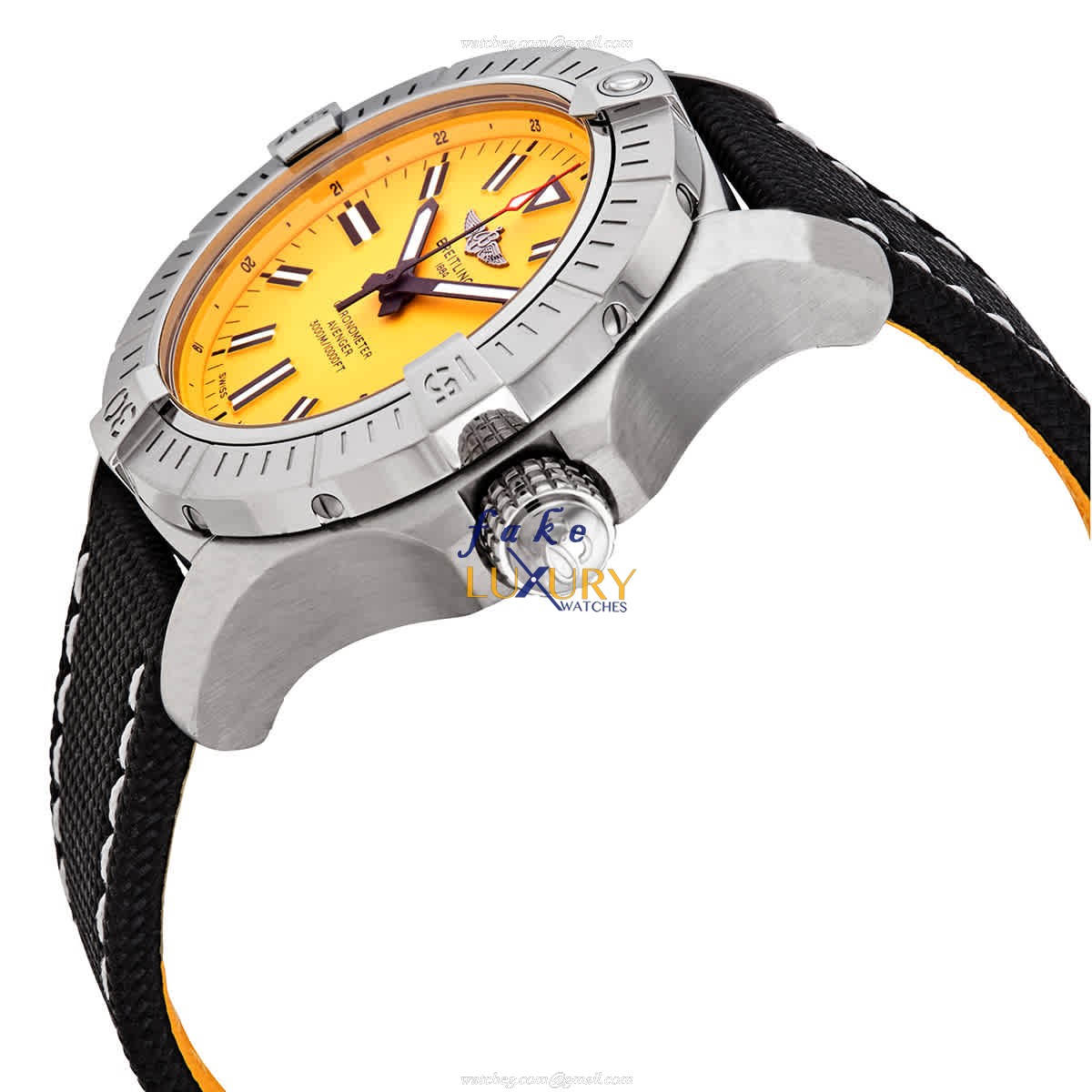 Breitling A17319101I1X2 Avenger II - Replica Watch - Automatic - Yellow Dial - Steel Case - Image 2