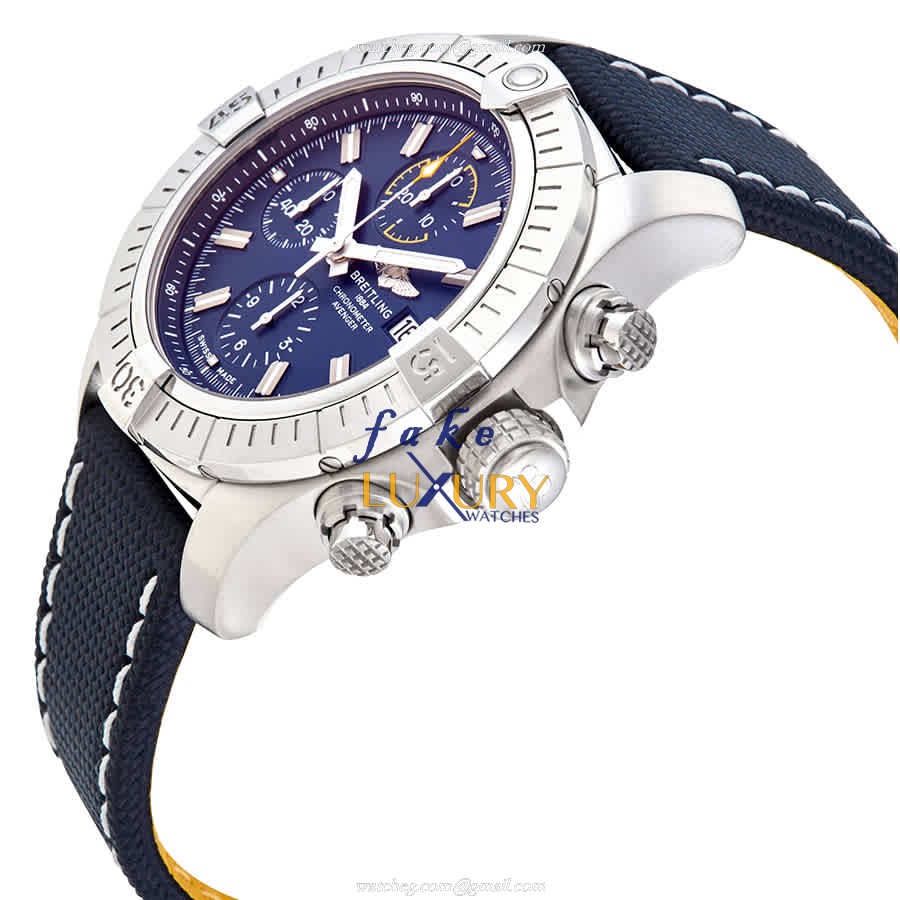 A13317101C1X1 - Breitling Avenger II Replica Watch - Automatic Blue Dial Steel - Image 2