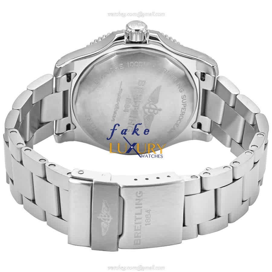Breitling A17367021I1A1 Superocean Automatic Stainless Steel Yellow Dial Replica Watch - Image 3