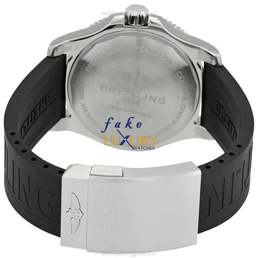 Breitling A17367021I1S2 Superocean Automatic Yellow Dial Stainless Steel Rubber Strap Replica Watch - Image 3
