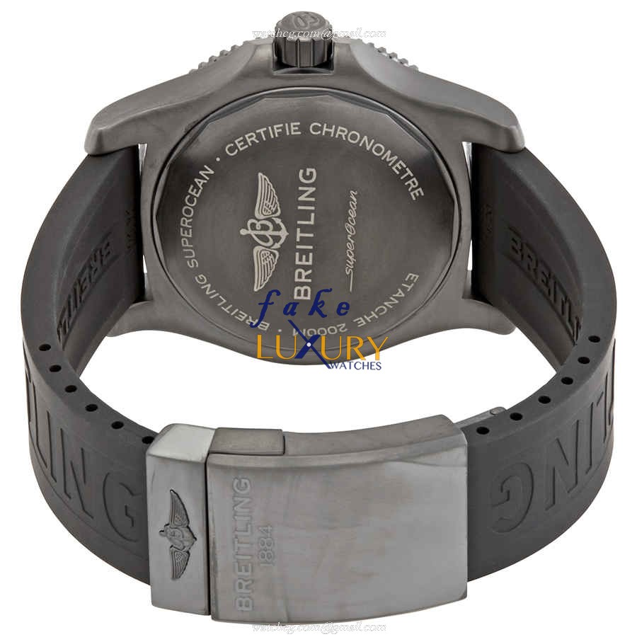 Breitling Superocean M17368D71I1S2 Automatic Yellow Dial Stainless Steel Rubber Replica Watch - Image 3