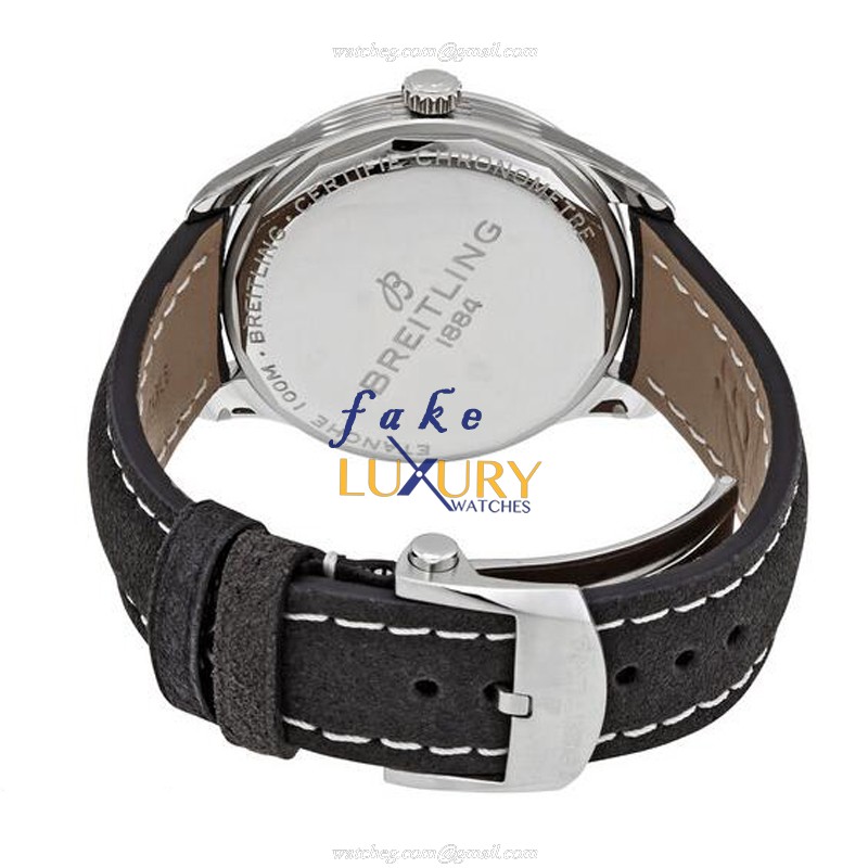 Breitling Premier A37340351G1X1 - Replica Watch - Automatic - Steel Case - Silver Dial - Brown - Image 3