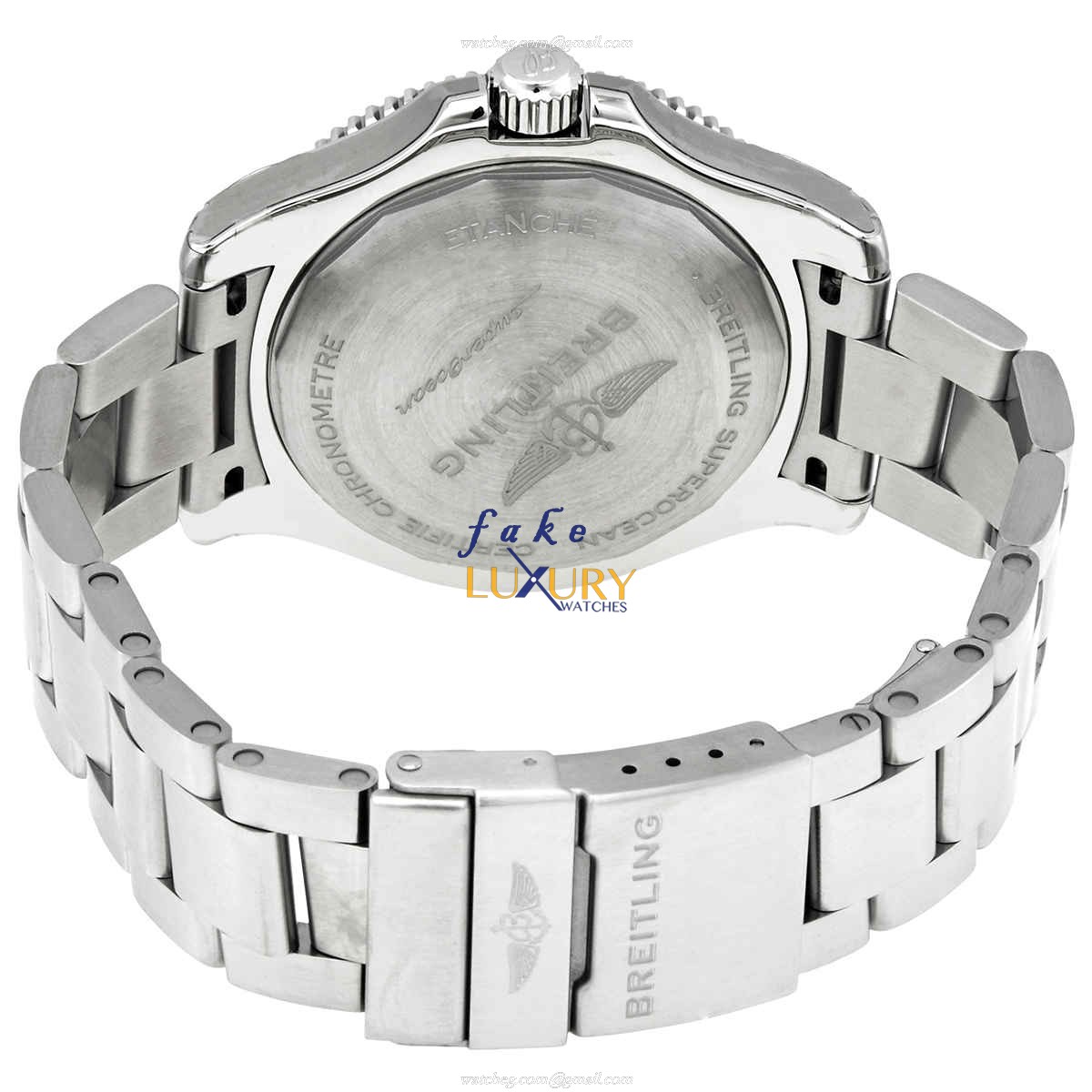 A17366D71O1A1 - Breitler Superocean Replica Watch Automatic Orange Dial Steel - Image 3