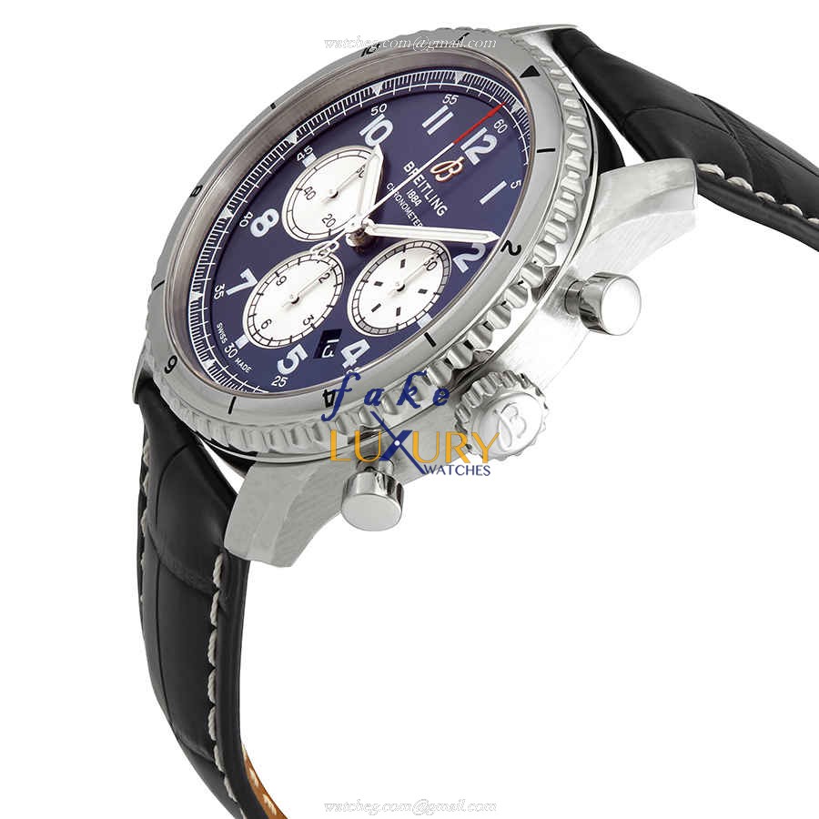 Breitling AB0119131C1P3 AVIATOR 8 Replica Watch, Blue Dial, Steel Case, Automatic Movement - Image 2